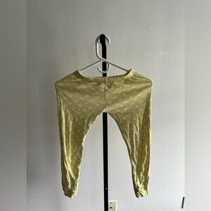 Yellow Patterned pajama cotton pants size 7